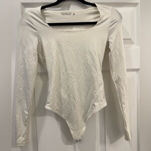 White Long Sleeve Bodysuit